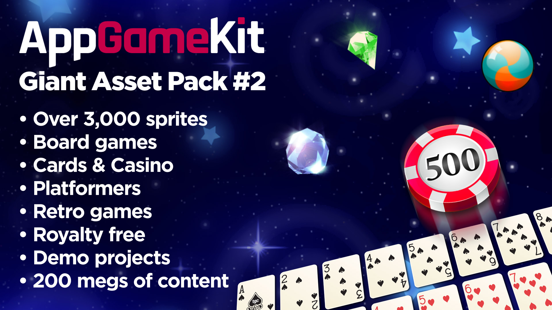 AppGameKit Classic - Giant Asset Pack 2 DLC EU Steam CD Key Screenshot 1