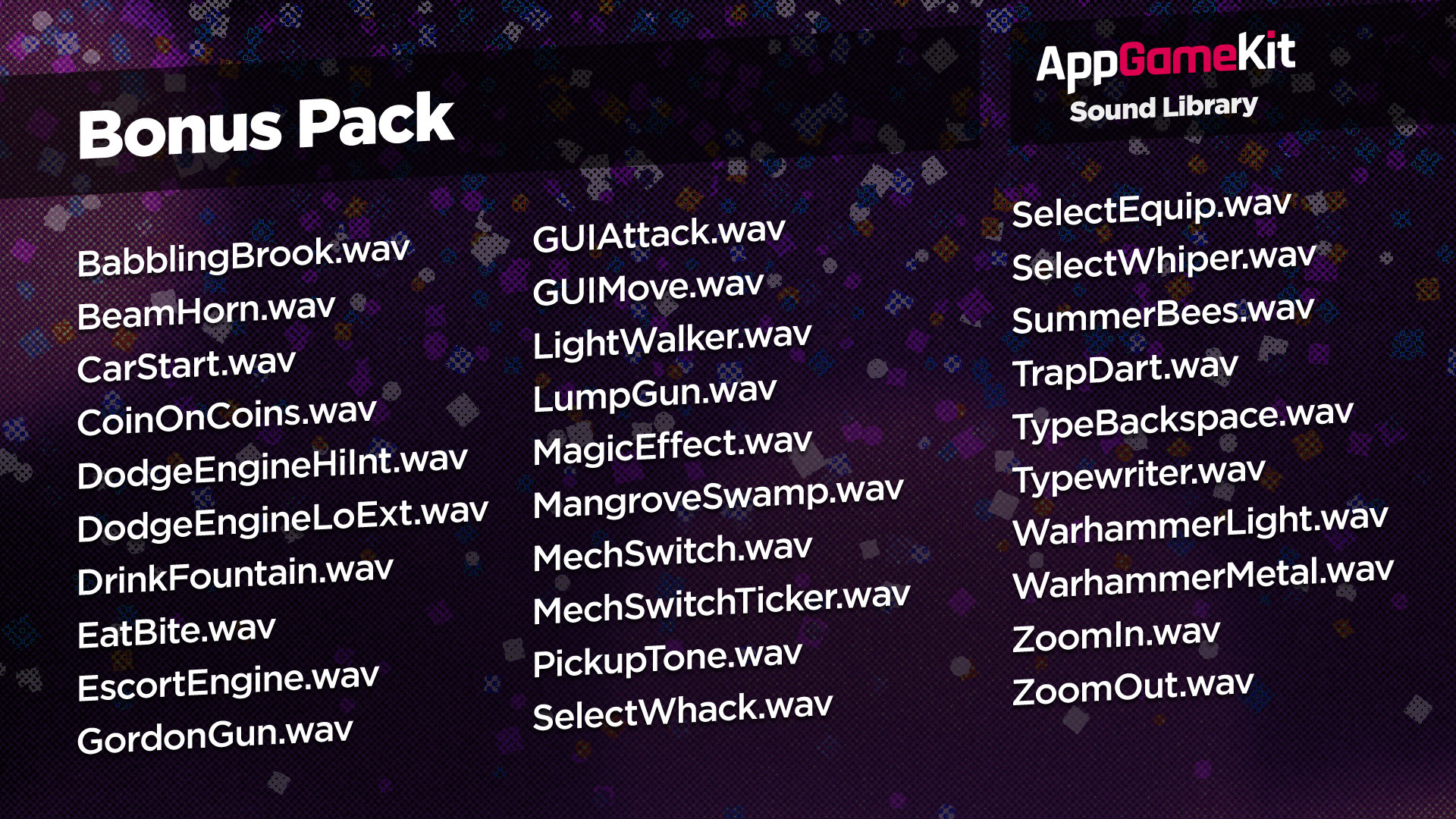 AppGameKit - Sound Library DLC Steam CD Key Screenshot 13