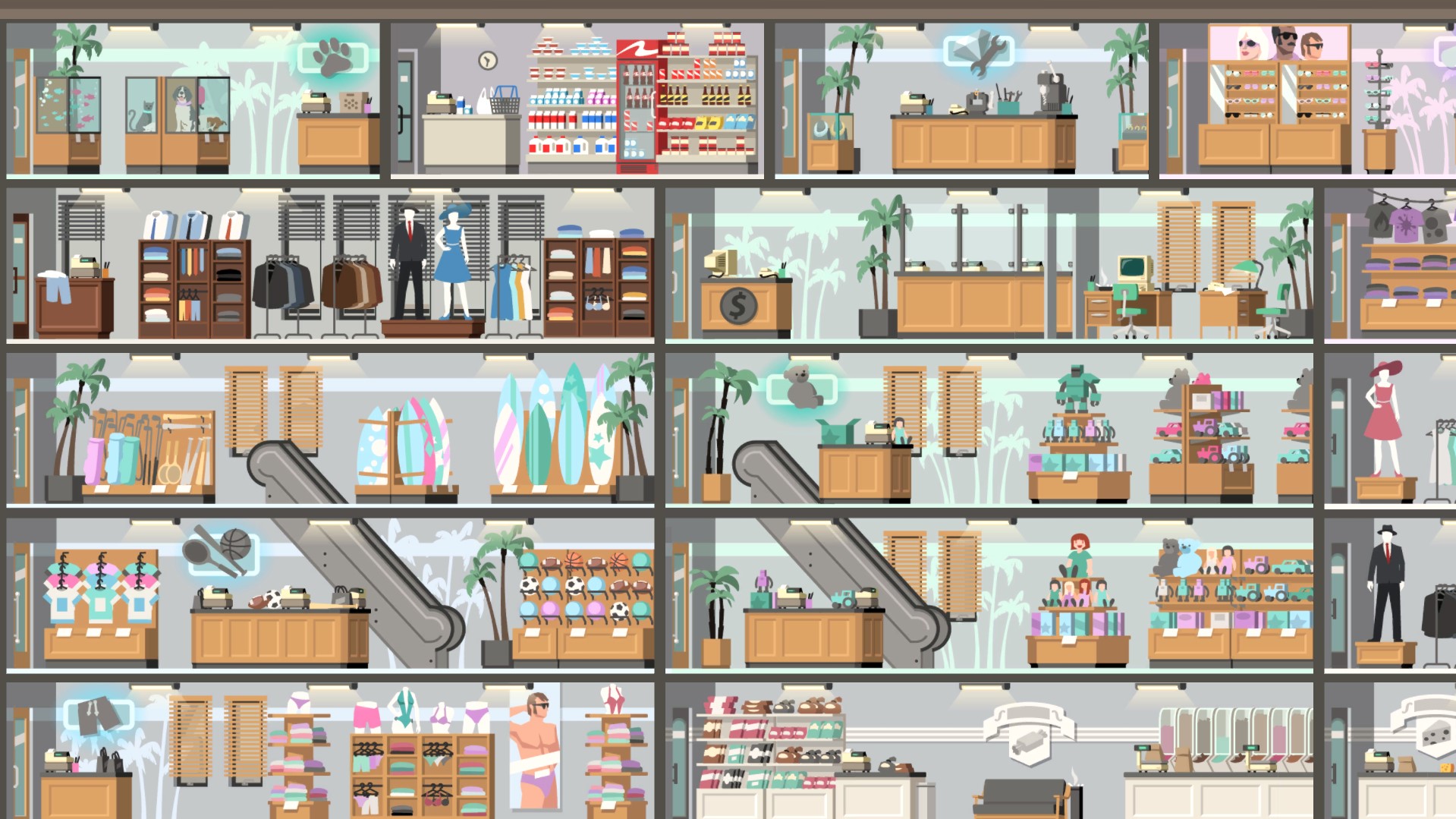 Project Highrise - Miami Malls DLC - PC (Steam) Screenshot 3