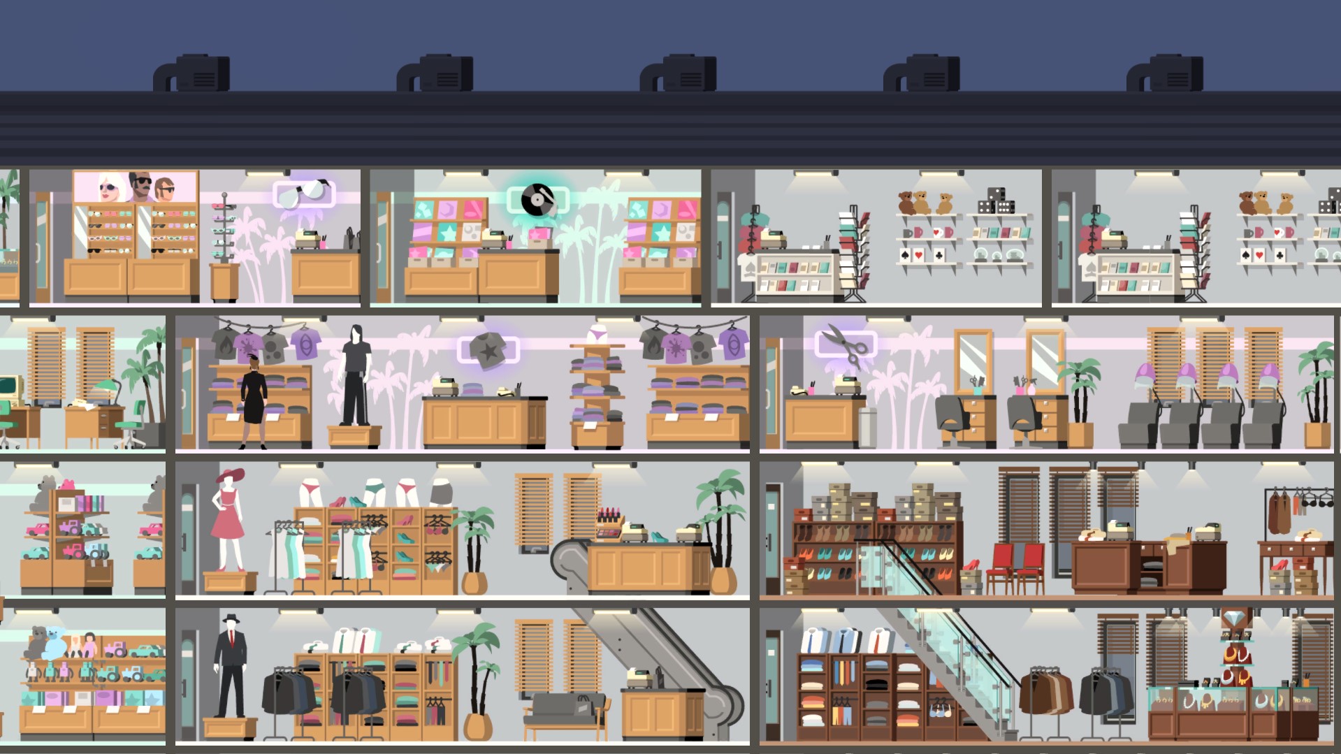 Project Highrise - Miami Malls DLC - PC (Steam) Screenshot 2