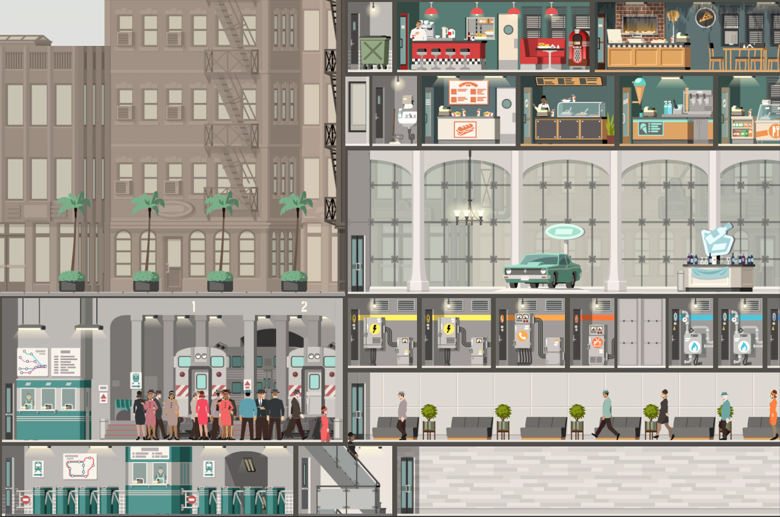 Project Highrise - Miami Malls DLC - PC (Steam) Screenshot 4