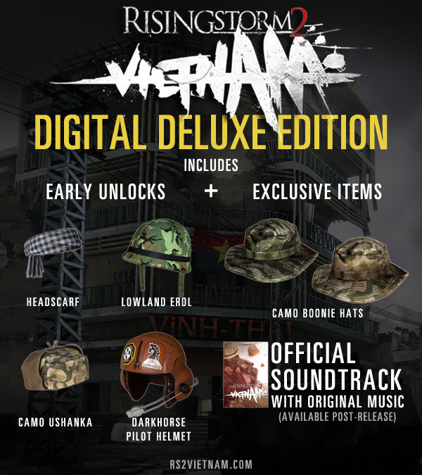 Rising Storm 2: Vietnam - Digital Deluxe Edition Upgrade DLC Steam CD Key Screenshot 1