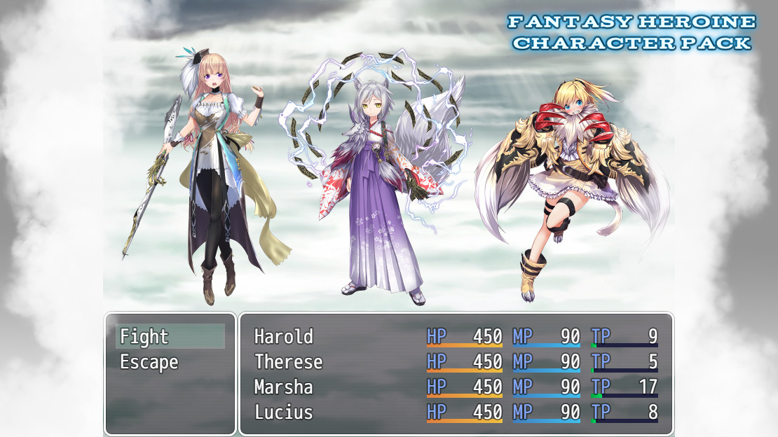 RPG Maker MV - Fantasy Heroine Character Pack DLC Steam CD Key Screenshot 1